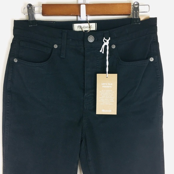 Madewell NWT Black High Rise Skinny Jeans Sz 27 - Picture 6 of 12